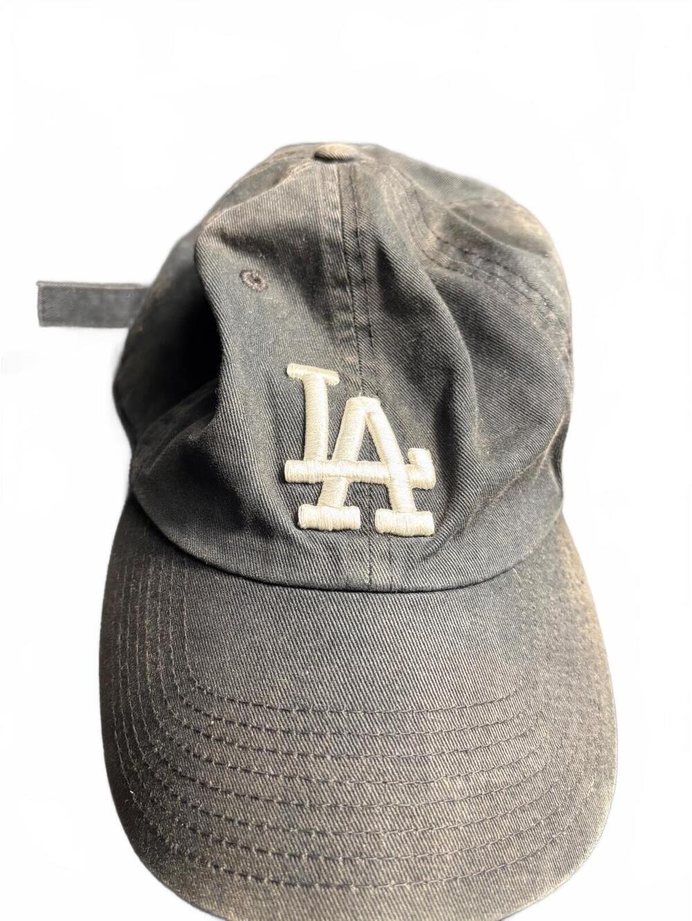 '47 Los Angeles Dodgers Black Adjustable Baseball Cap